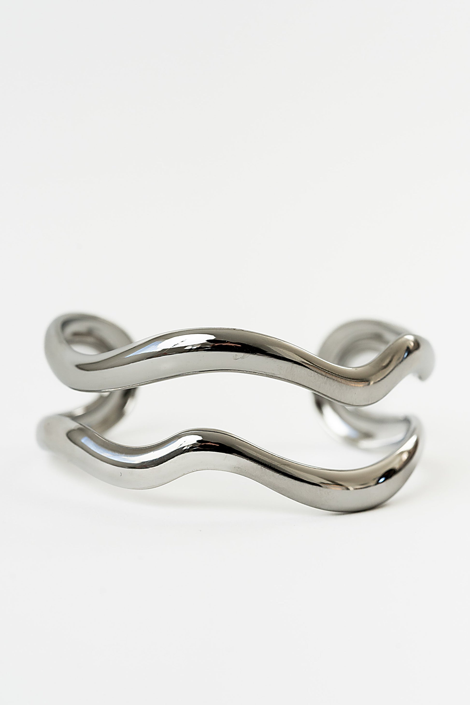 Quinny Abstract Cuff in Silver