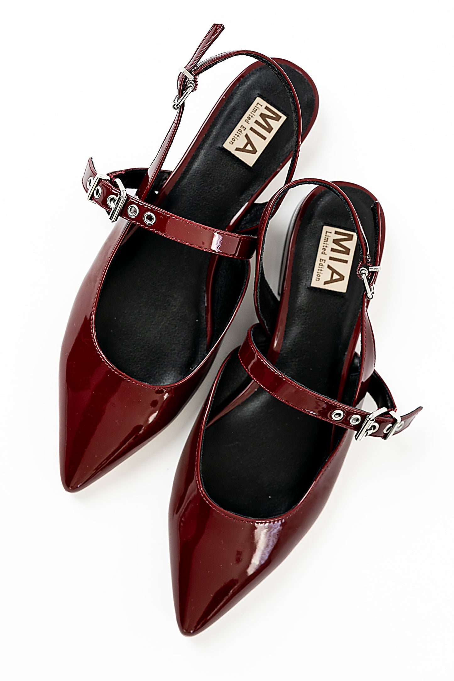 Aire Slingback Flats in Burgundy