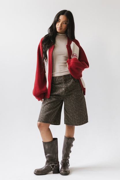 Jessy Leopard Bermuda Shorts - FINAL SALE