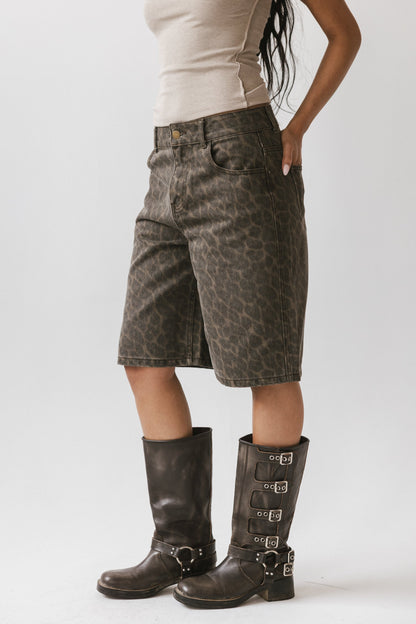 Jessy Leopard Bermuda Shorts - FINAL SALE