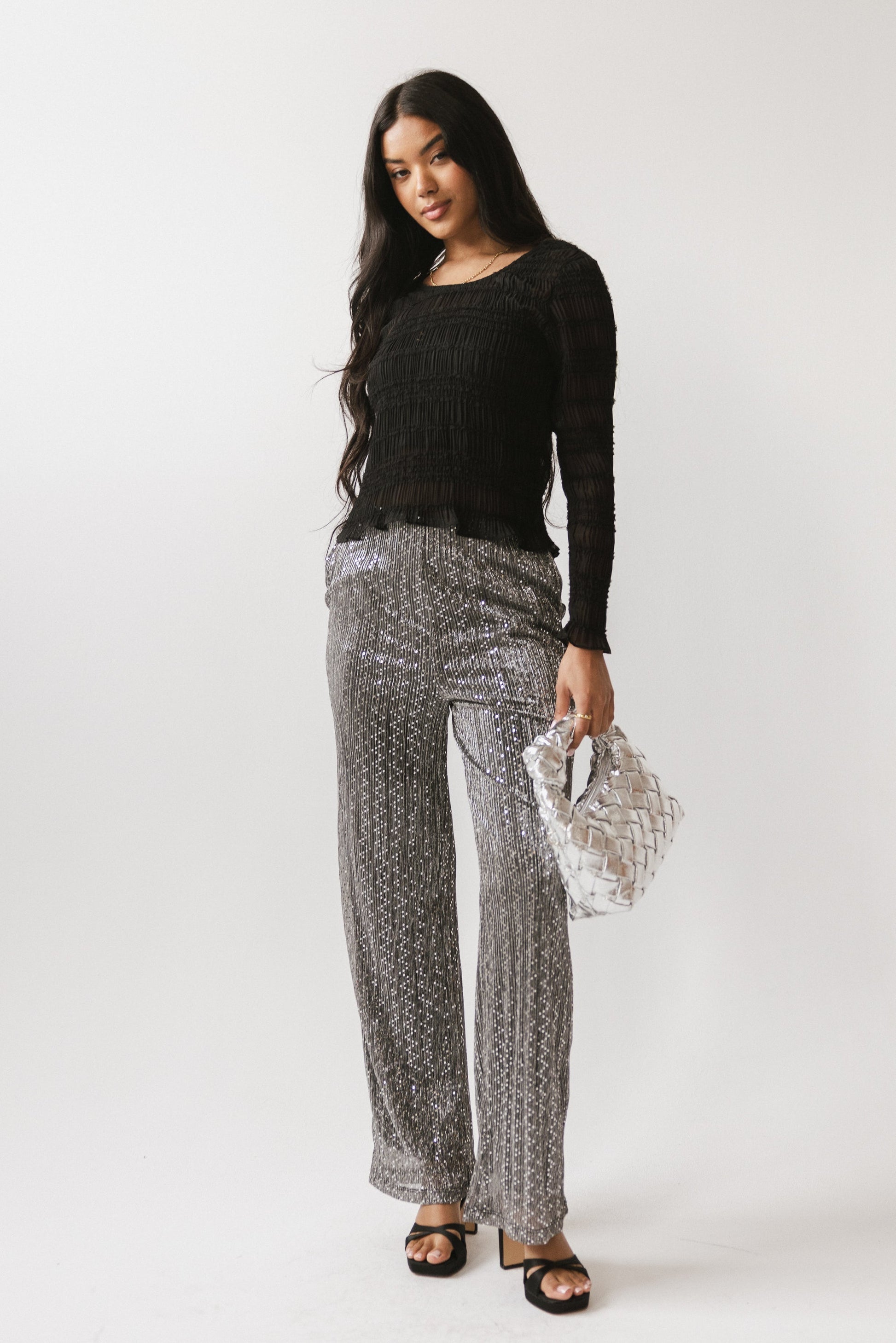 Clara Sparkly Wide Leg Pants - FINAL SALE