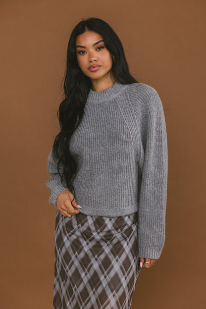 Shayla Knit Sweater in Grey