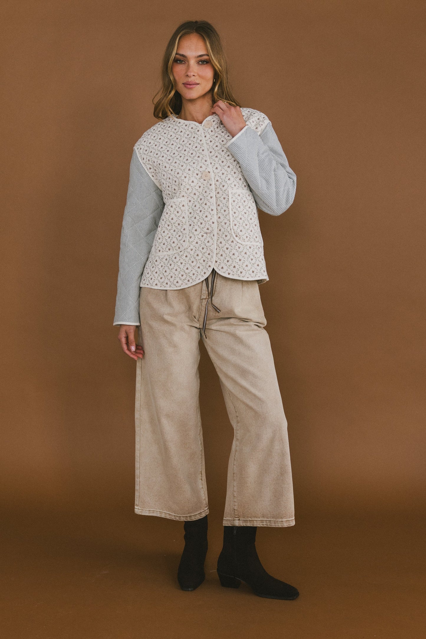 Lucas Quilted Jacket in Forest