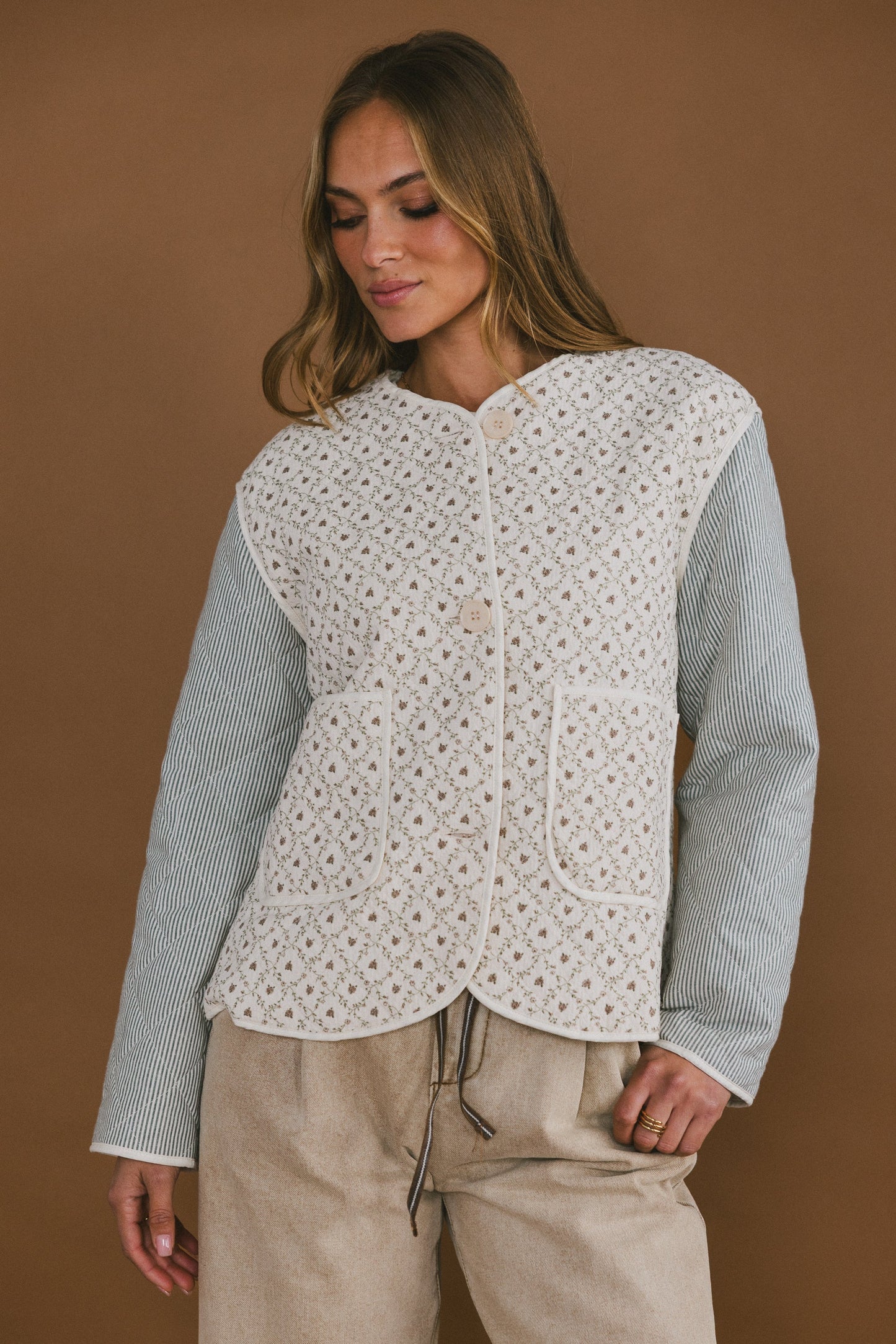 Lucas Quilted Jacket in Forest