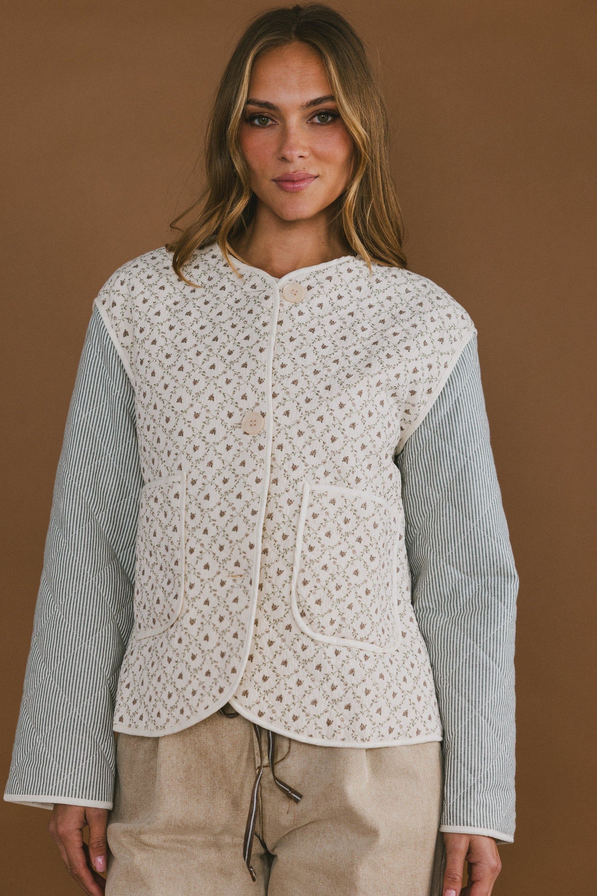 Lucas Quilted Jacket in Forest