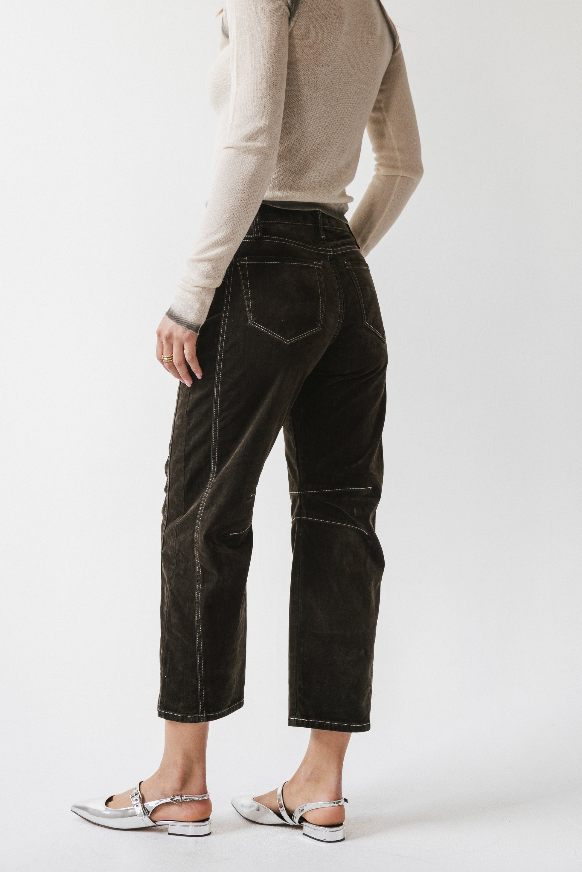 Rita Velvet Barrel Jeans - FINAL SALE