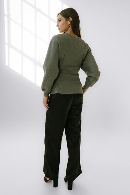 York Pleated Sweater