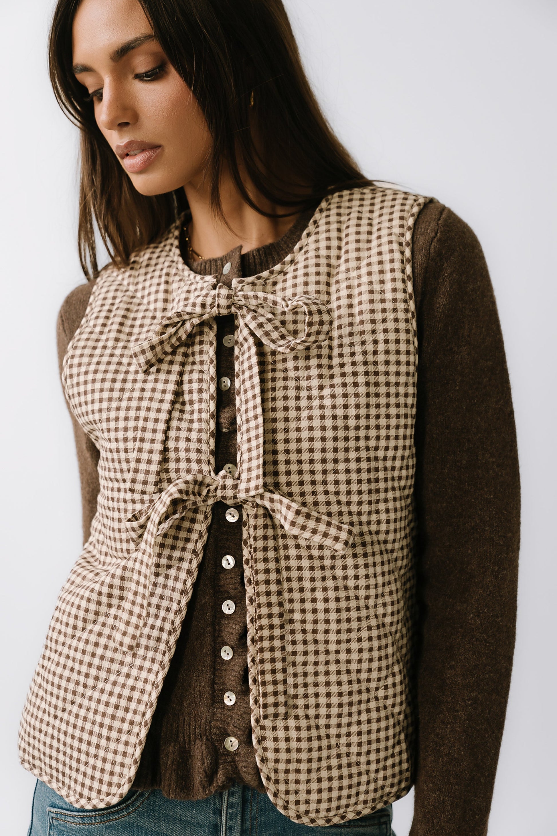Vanessa Gingham Vest