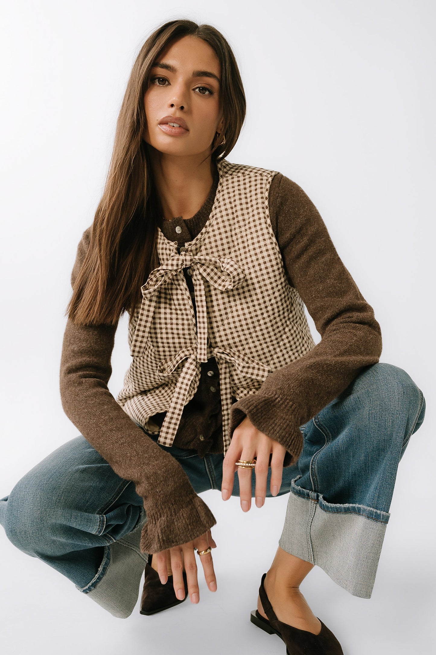Vanessa Gingham Vest