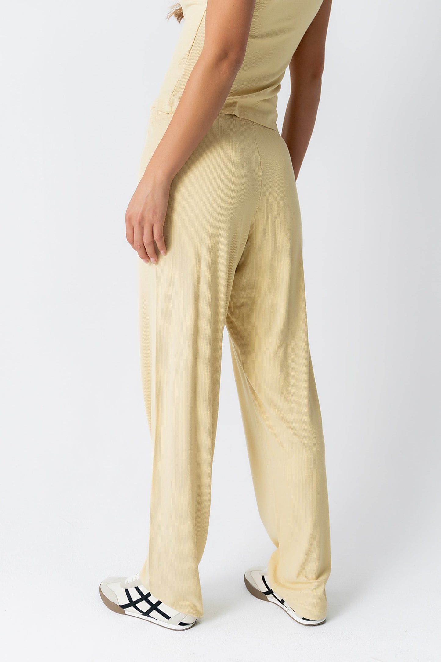 Jordanna Wide Leg Pants in Yellow