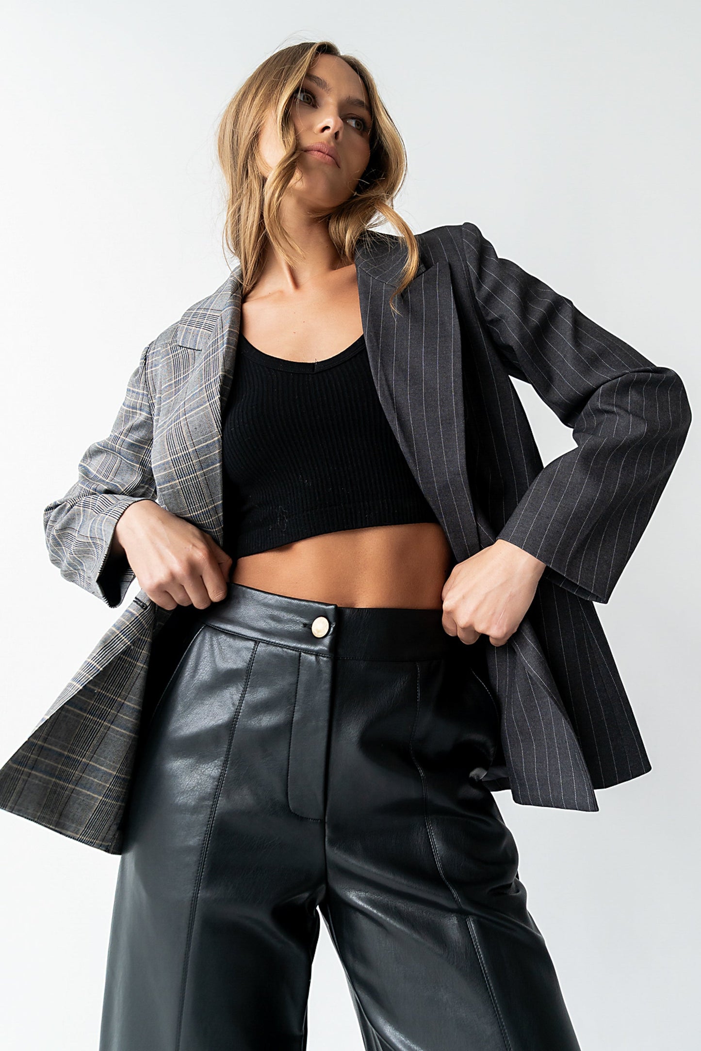 Ulani Vegan Leather Pants in Black - FINAL SALE