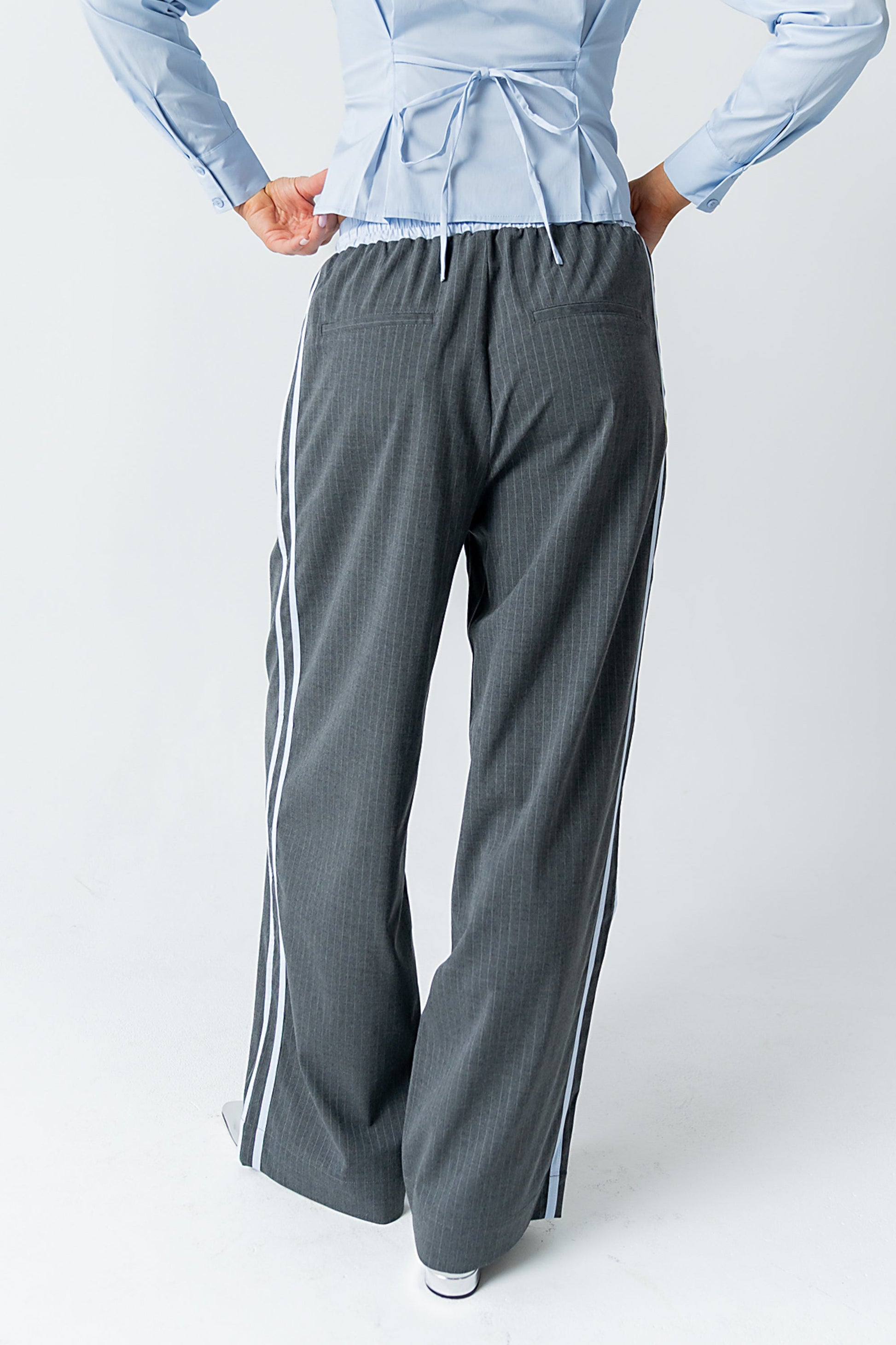 Connor Contrast Wide Leg Pants