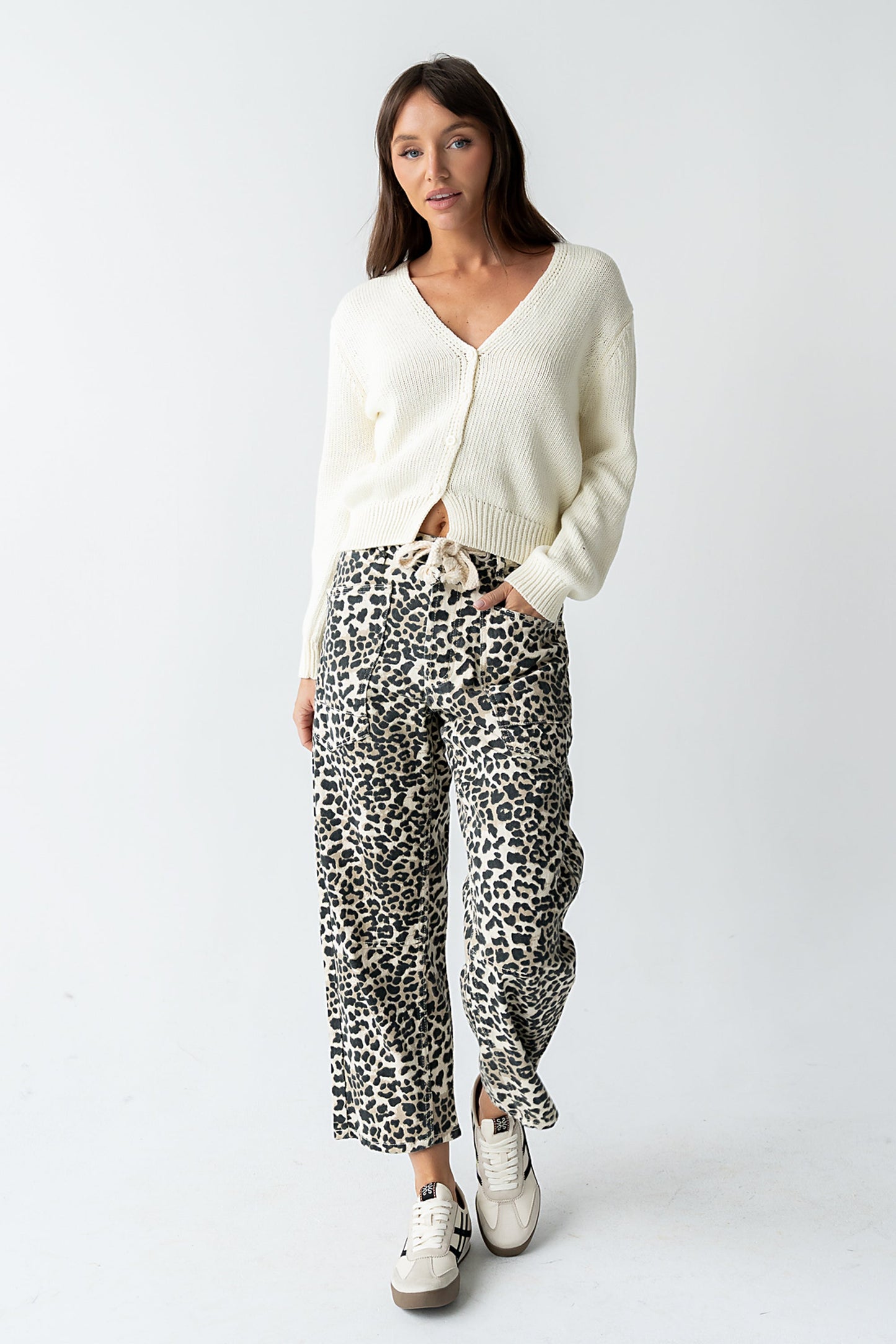 Marlie Knit Cardigan in White