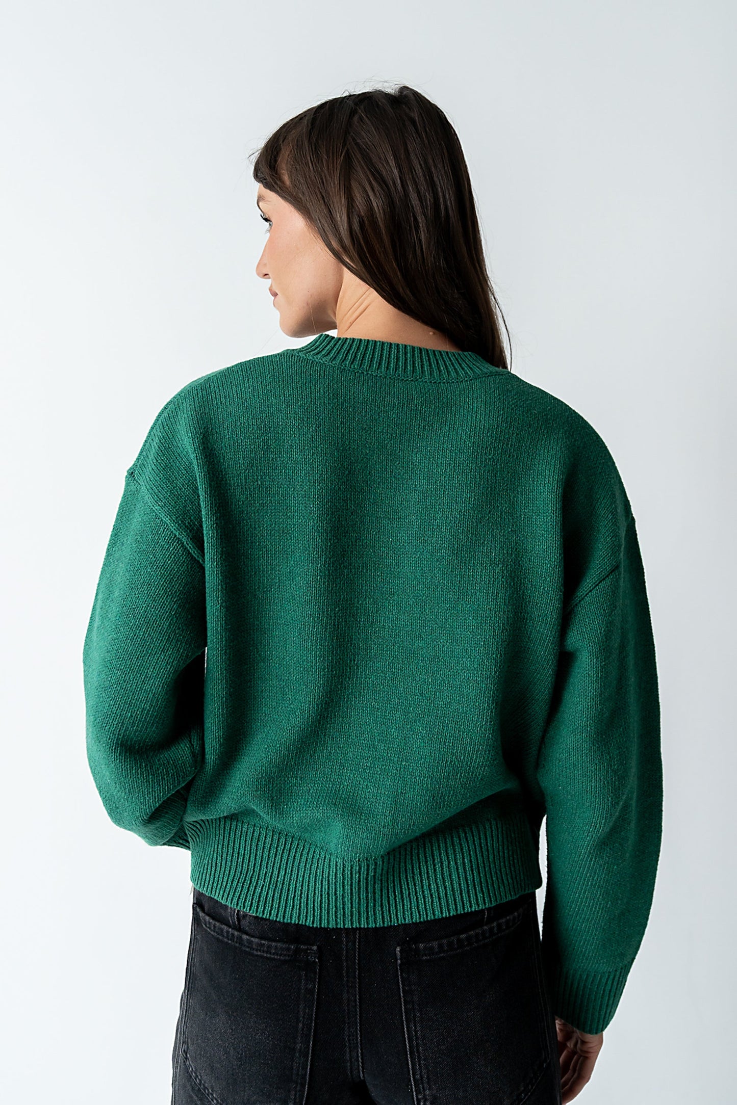 Kasen Knit Cardigan in Green