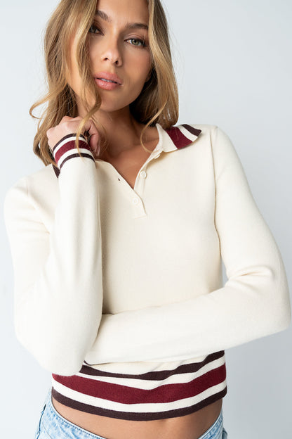 Brandie Striped Sweater