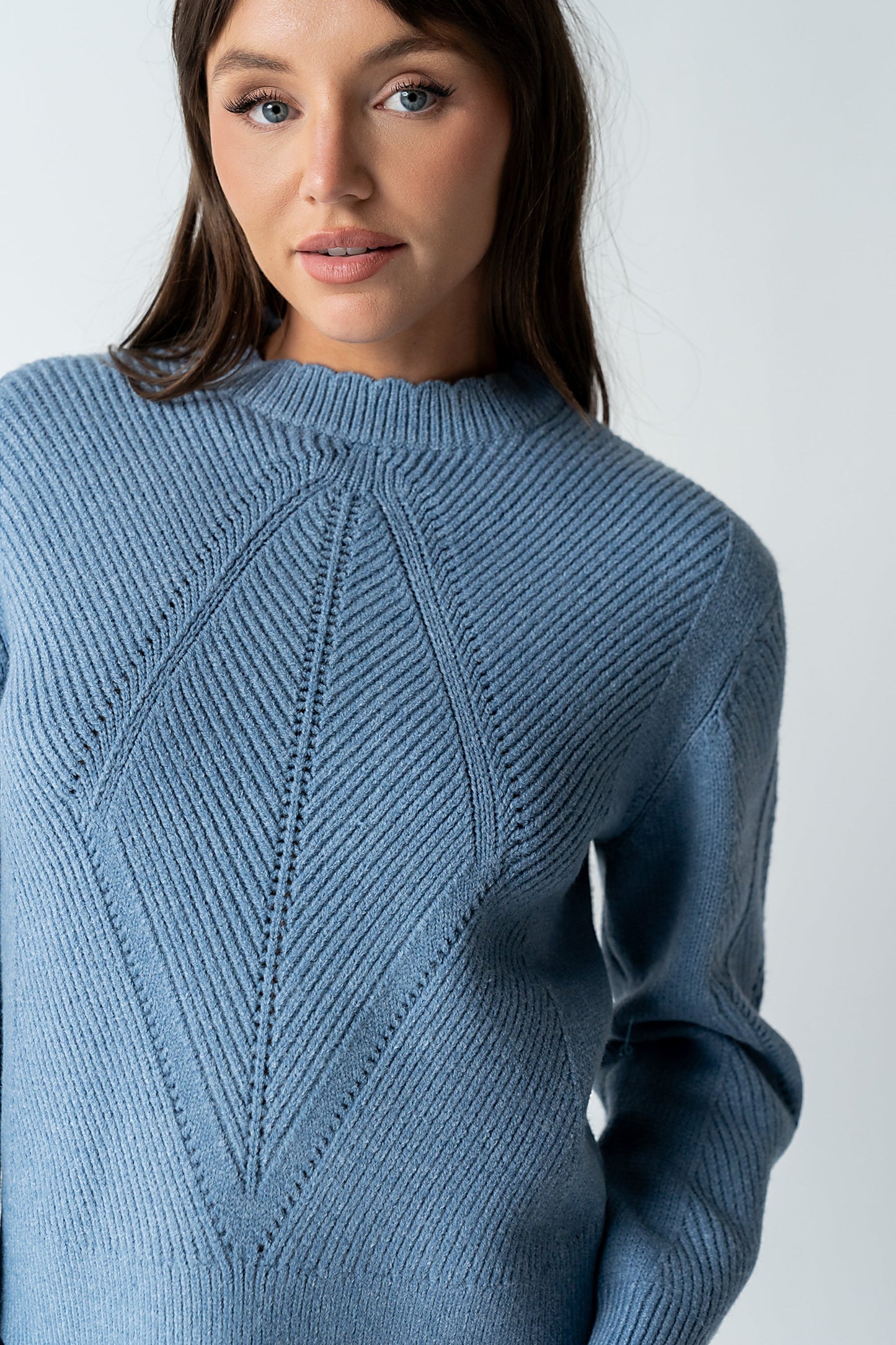 Bostyn Knit Sweater in Blue