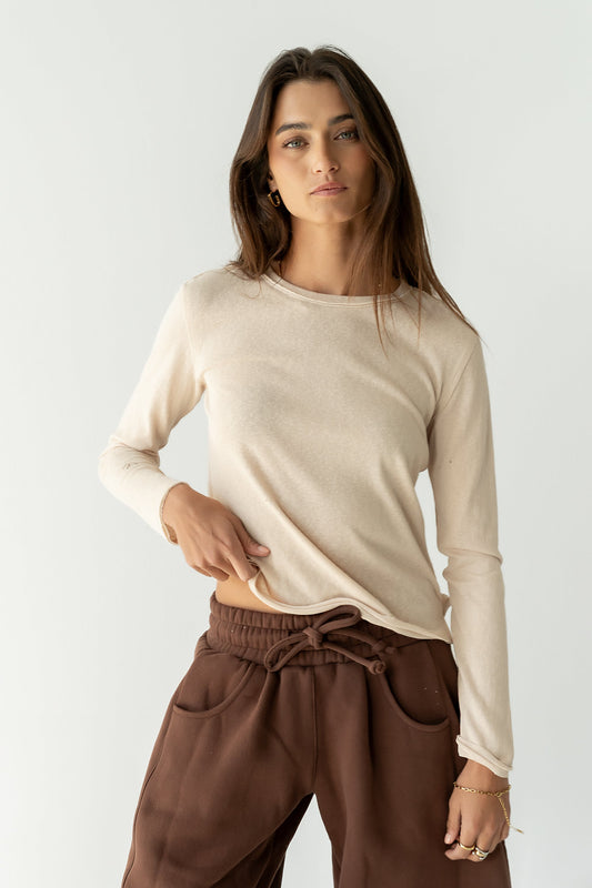 Janie Knit Top in Ivory