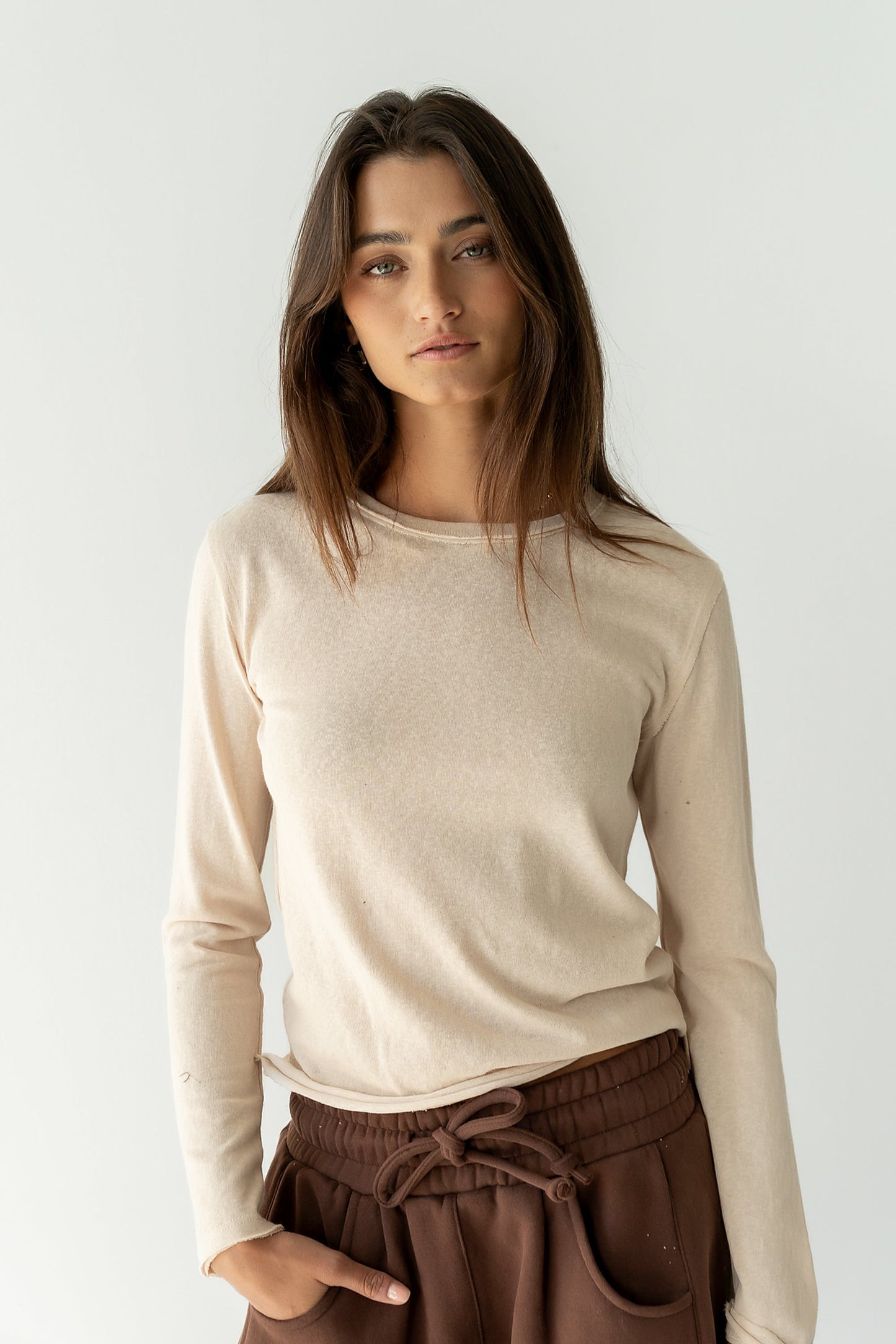 Janie Knit Top in Ivory