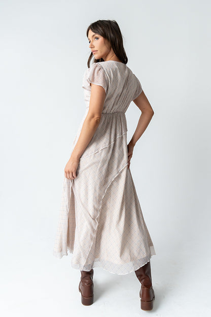 Mindy Plaid Maxi Dress