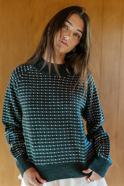 Ziggy Knit Sweater in Charcoal
