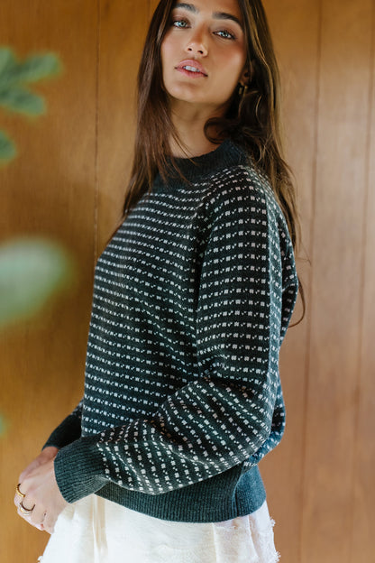 Ziggy Knit Sweater in Charcoal