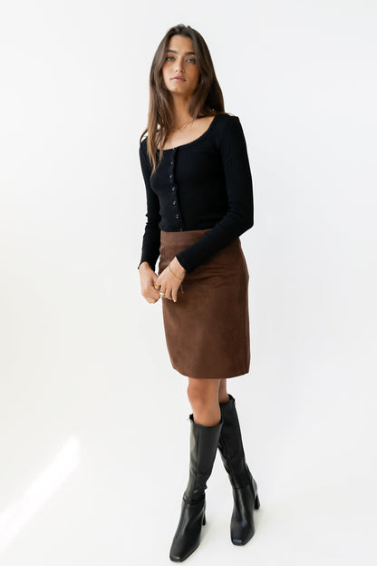 Pura Knit Top in Black