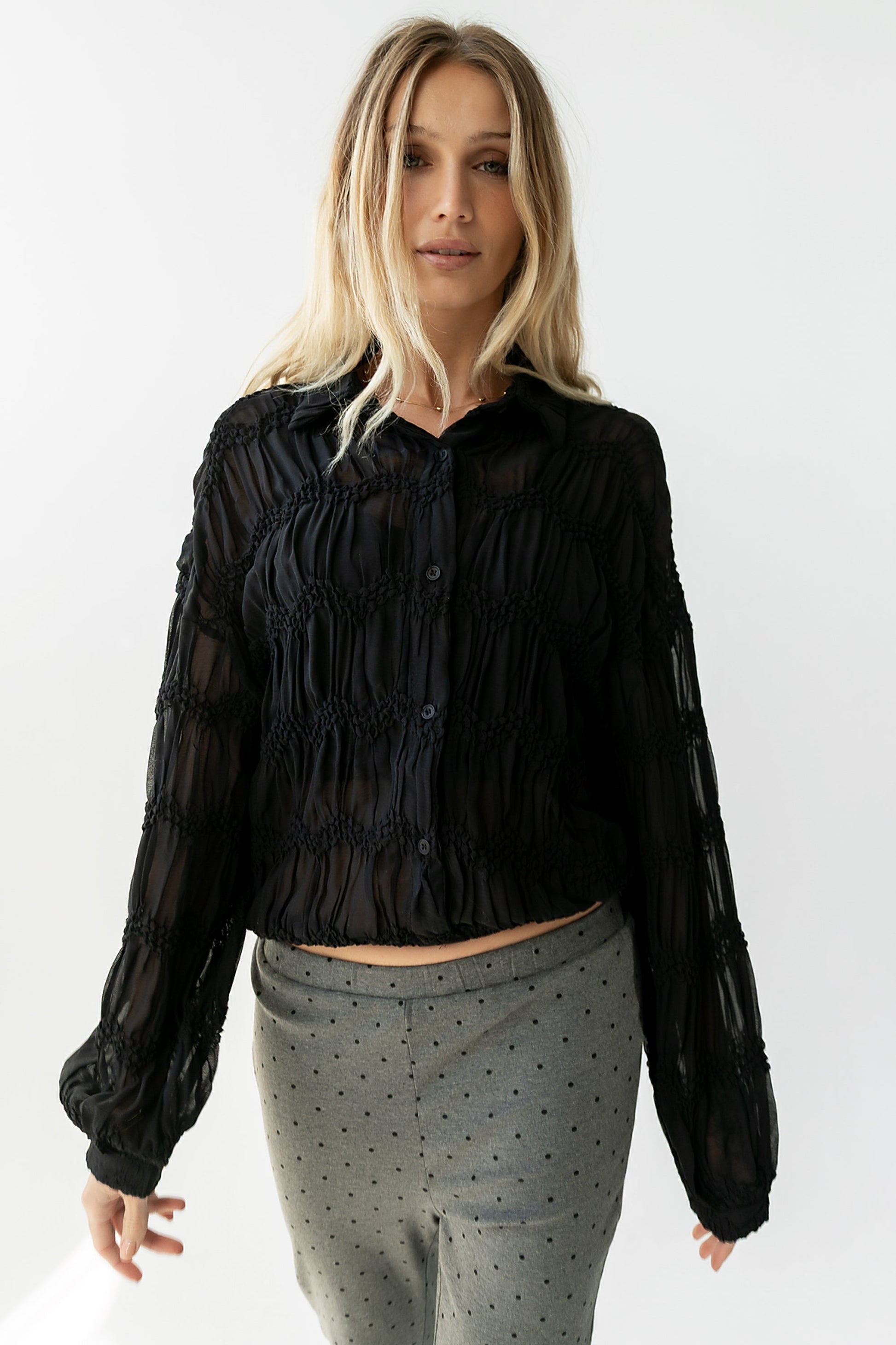 Milani Sheer Blouse - FINAL SALE