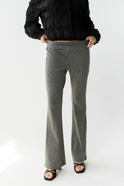 Chloe Polka Dot Pants in Charcoal