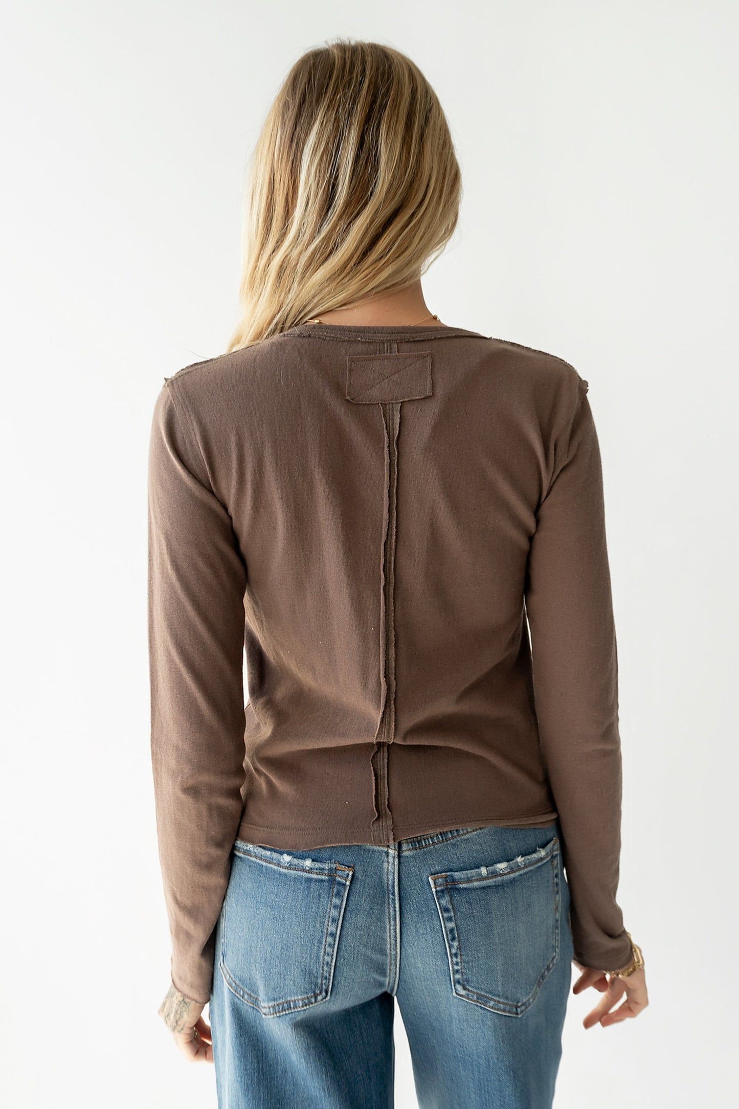 Janie Knit Top in Brown