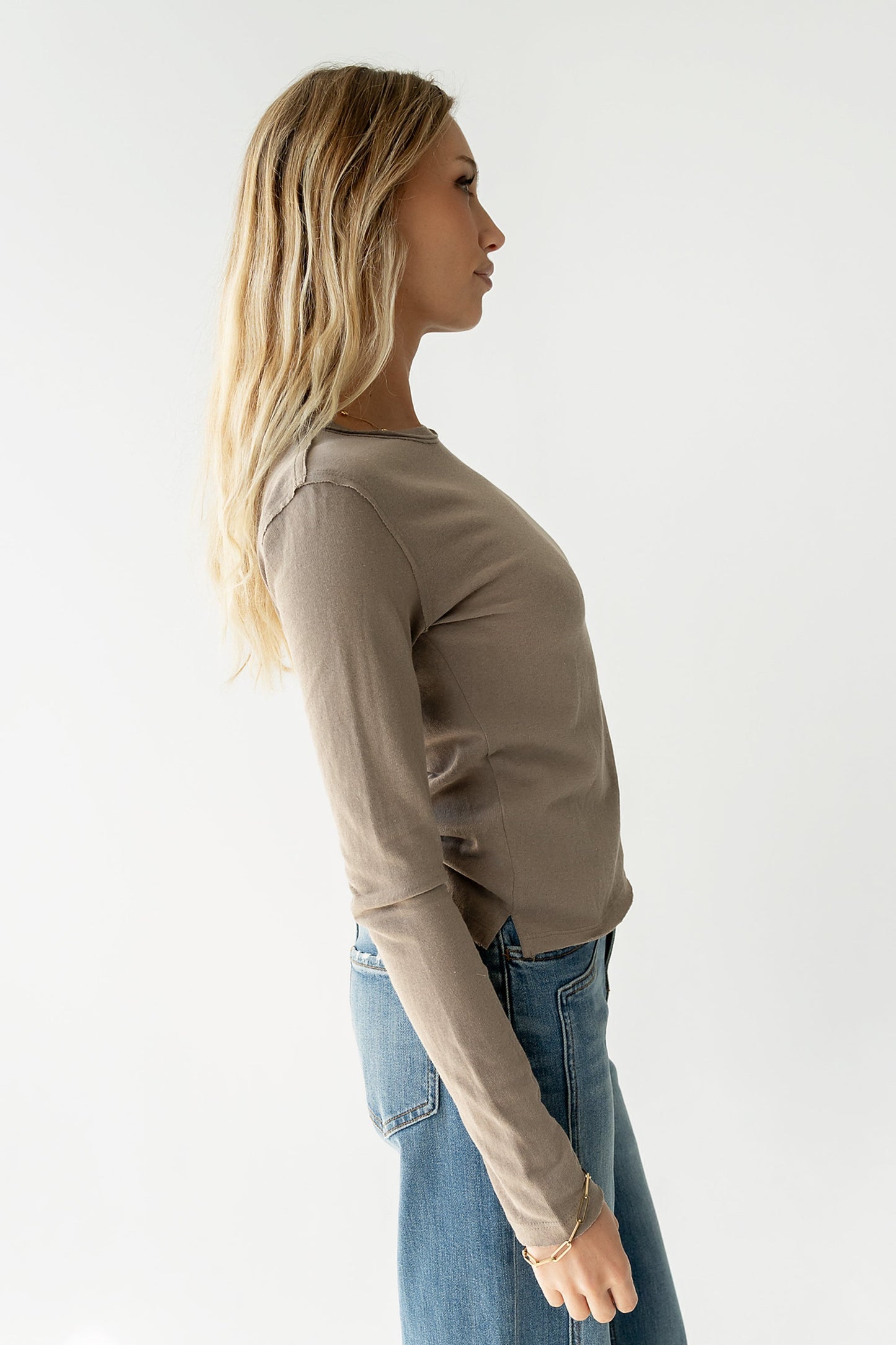 Janie Knit Top in Taupe