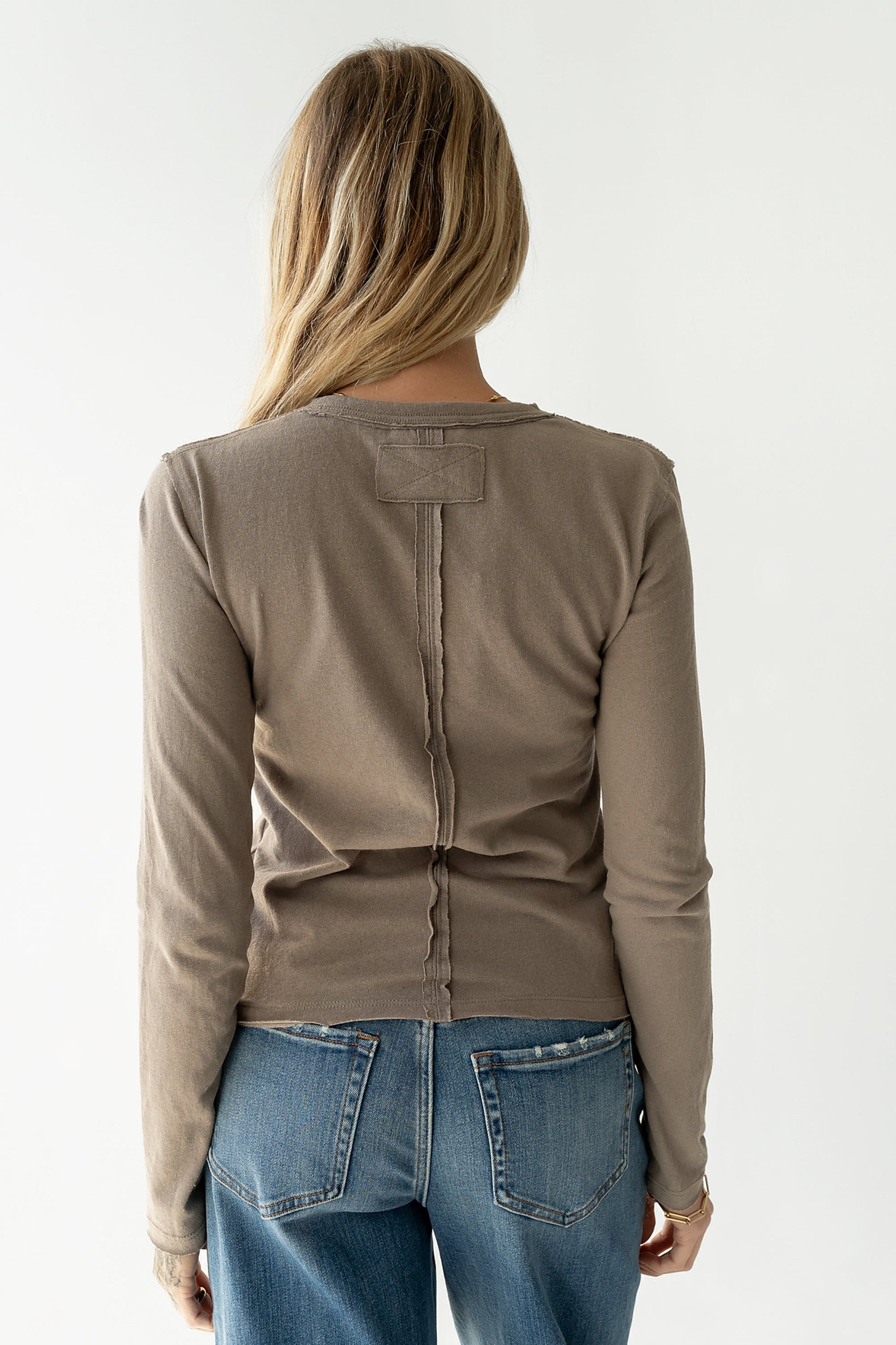 Janie Knit Top in Taupe