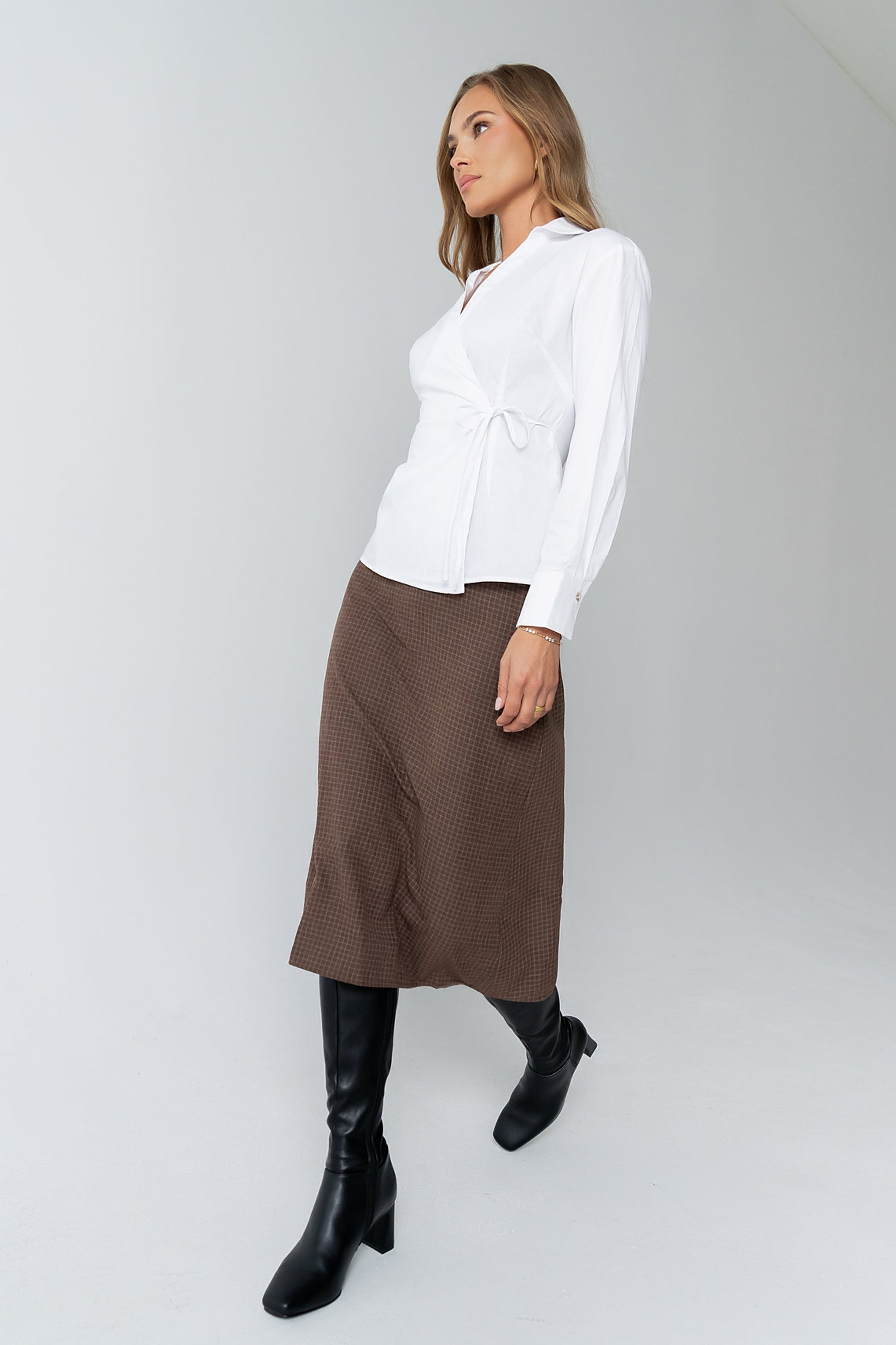 Kimmy Wrap Blouse