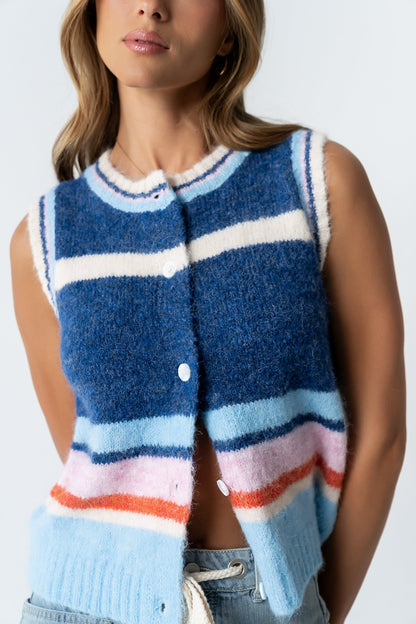 Roxie Striped Sweater Vest