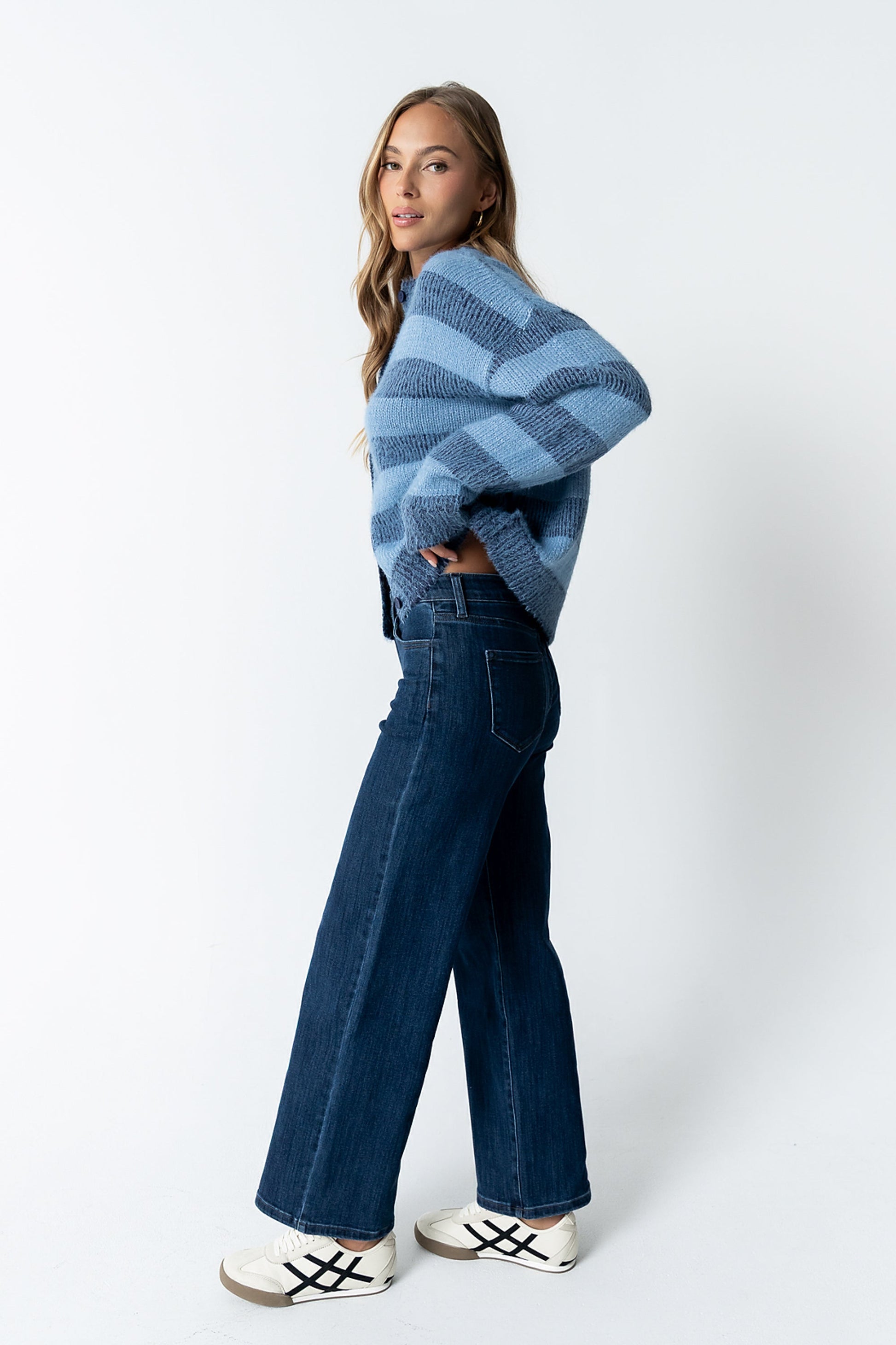 Russel Oversized Sweater in Blue