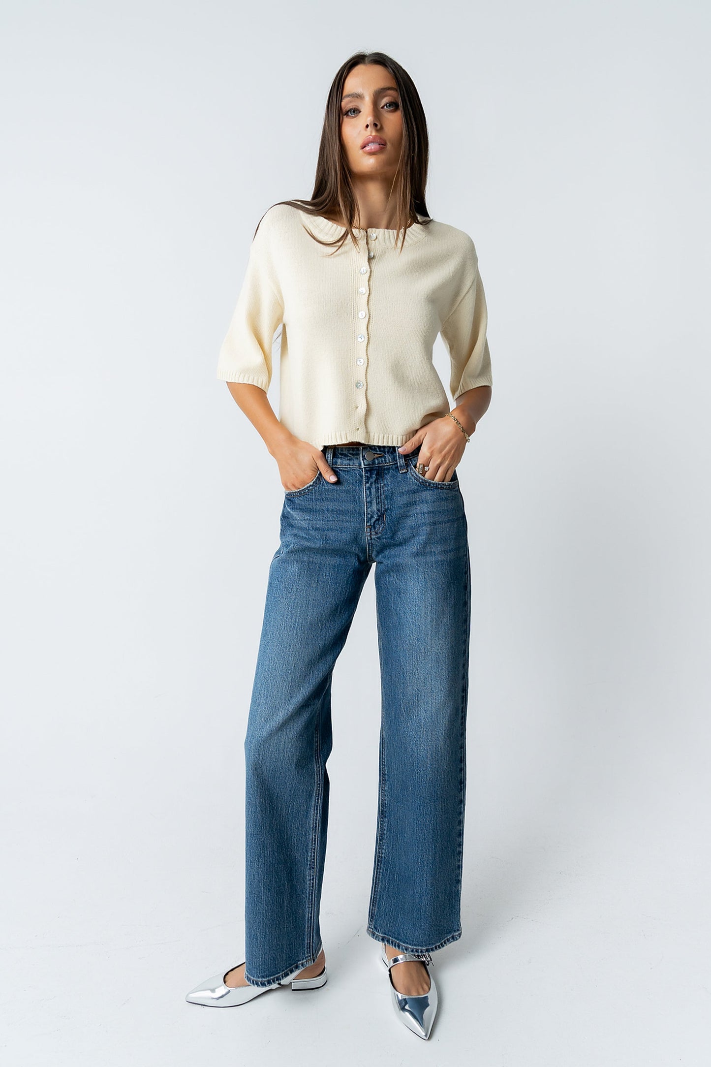 Macey Knit Sweater in Yellow