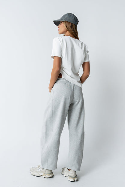 Maribel Barrel Sweatpants in Grey