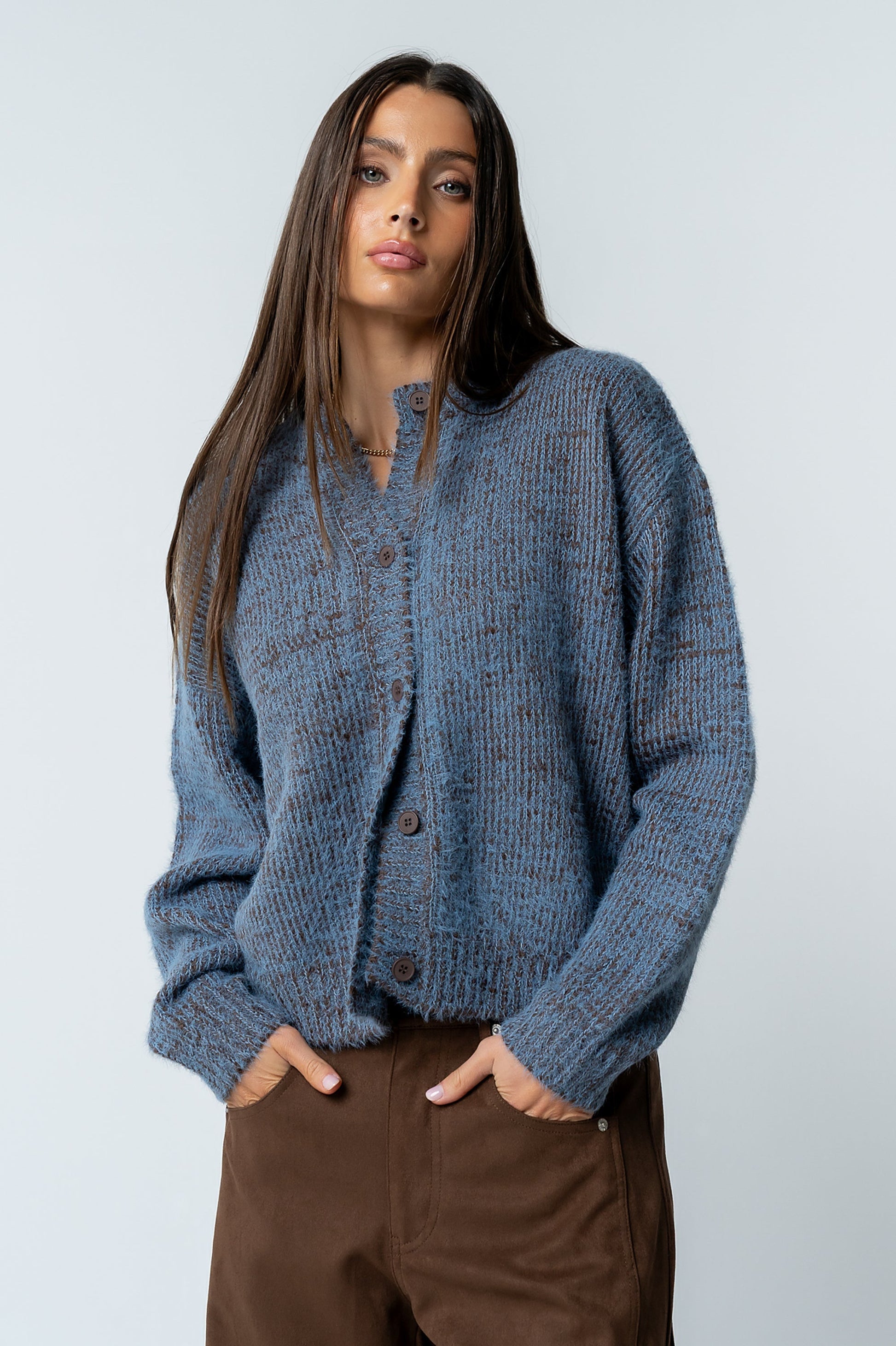 Russel Oversized Sweater in Brown