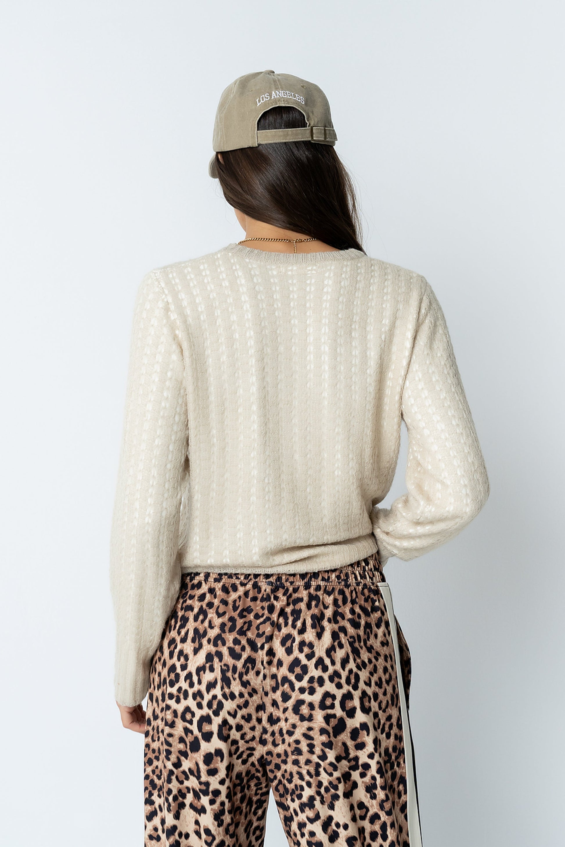 Leo Layered Sweater in Beige