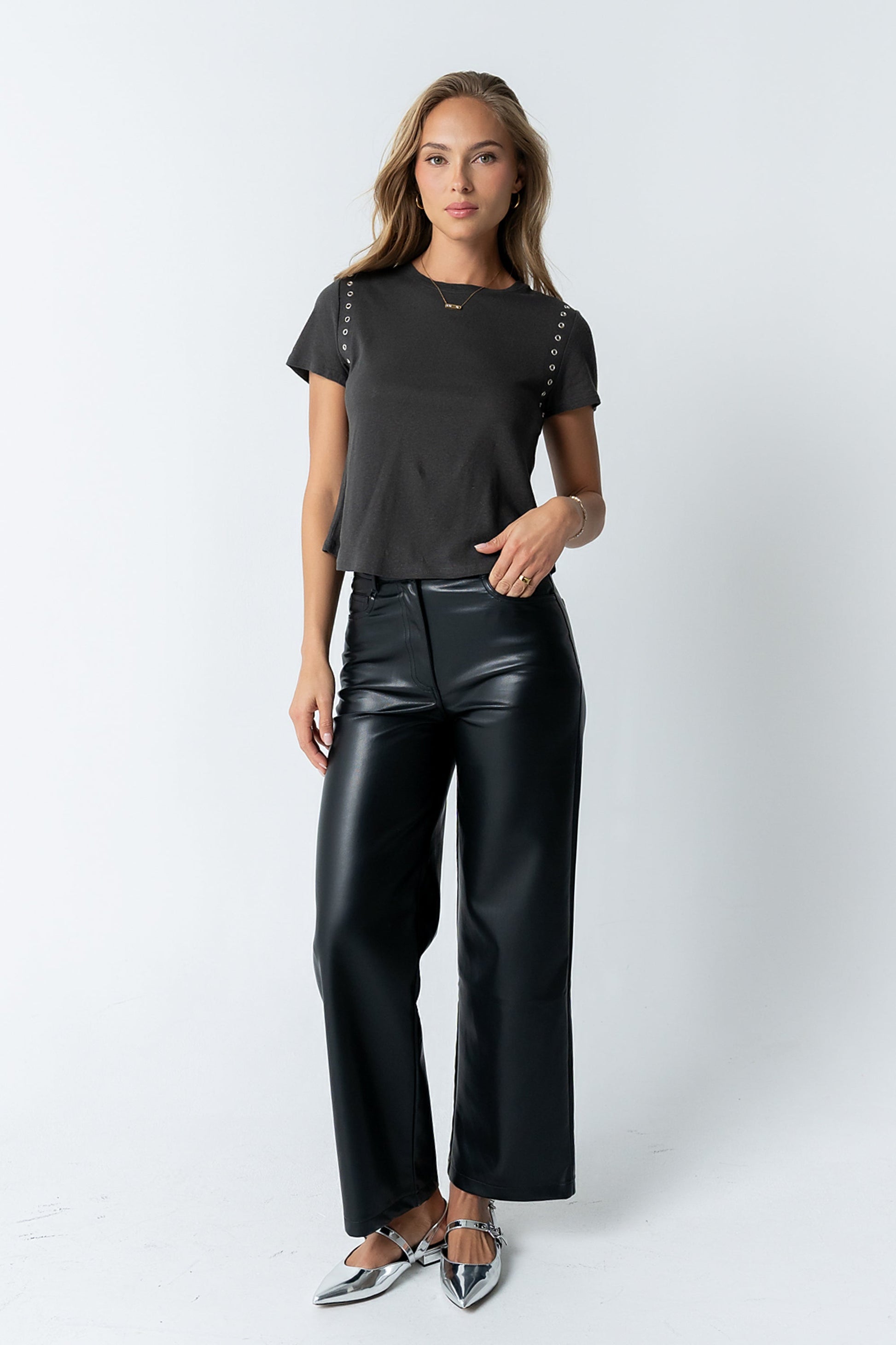 Dayna Vegan Leather Pants - FINAL SALE