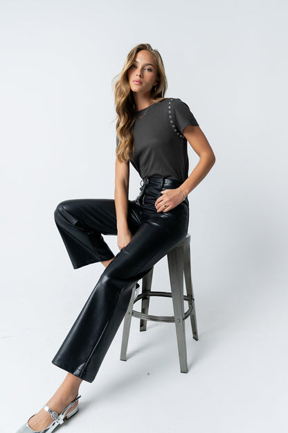 Dayna Vegan Leather Pants - FINAL SALE