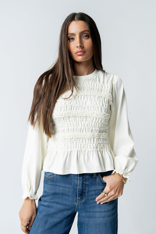 Jodie Shirred Top