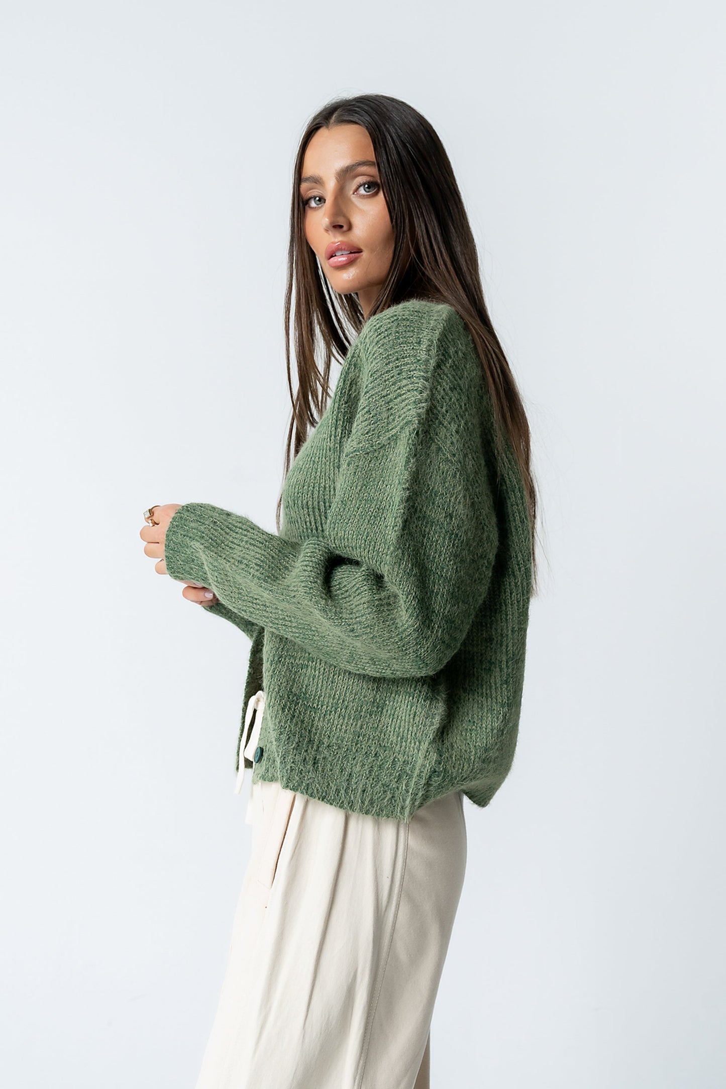 Russel Oversized Sweater in Green
