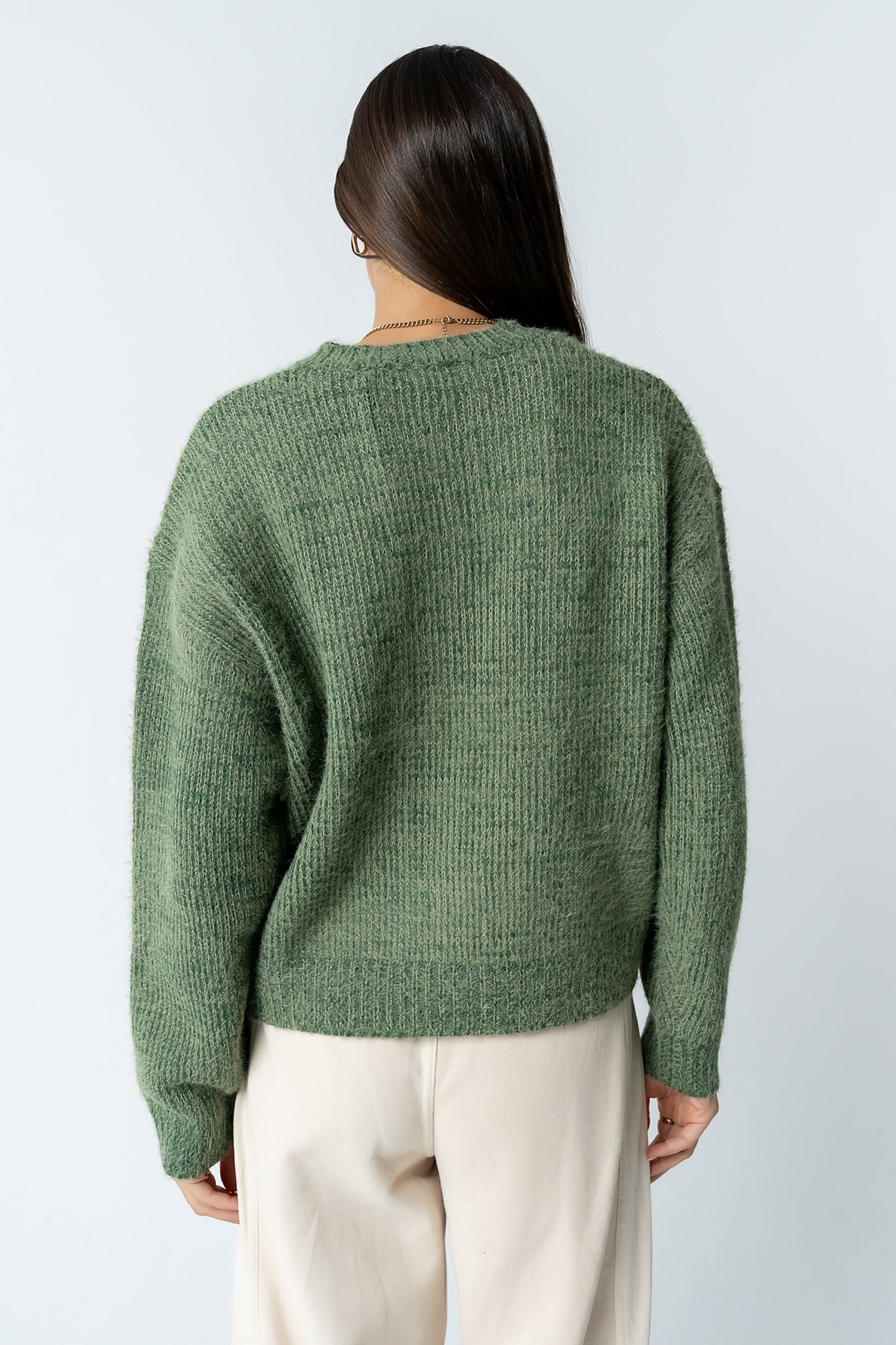 Russel Oversized Sweater in Green