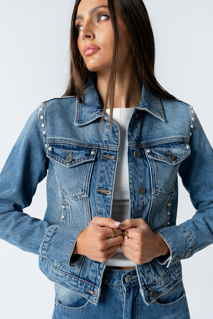 Majorca Studded Denim Jacket