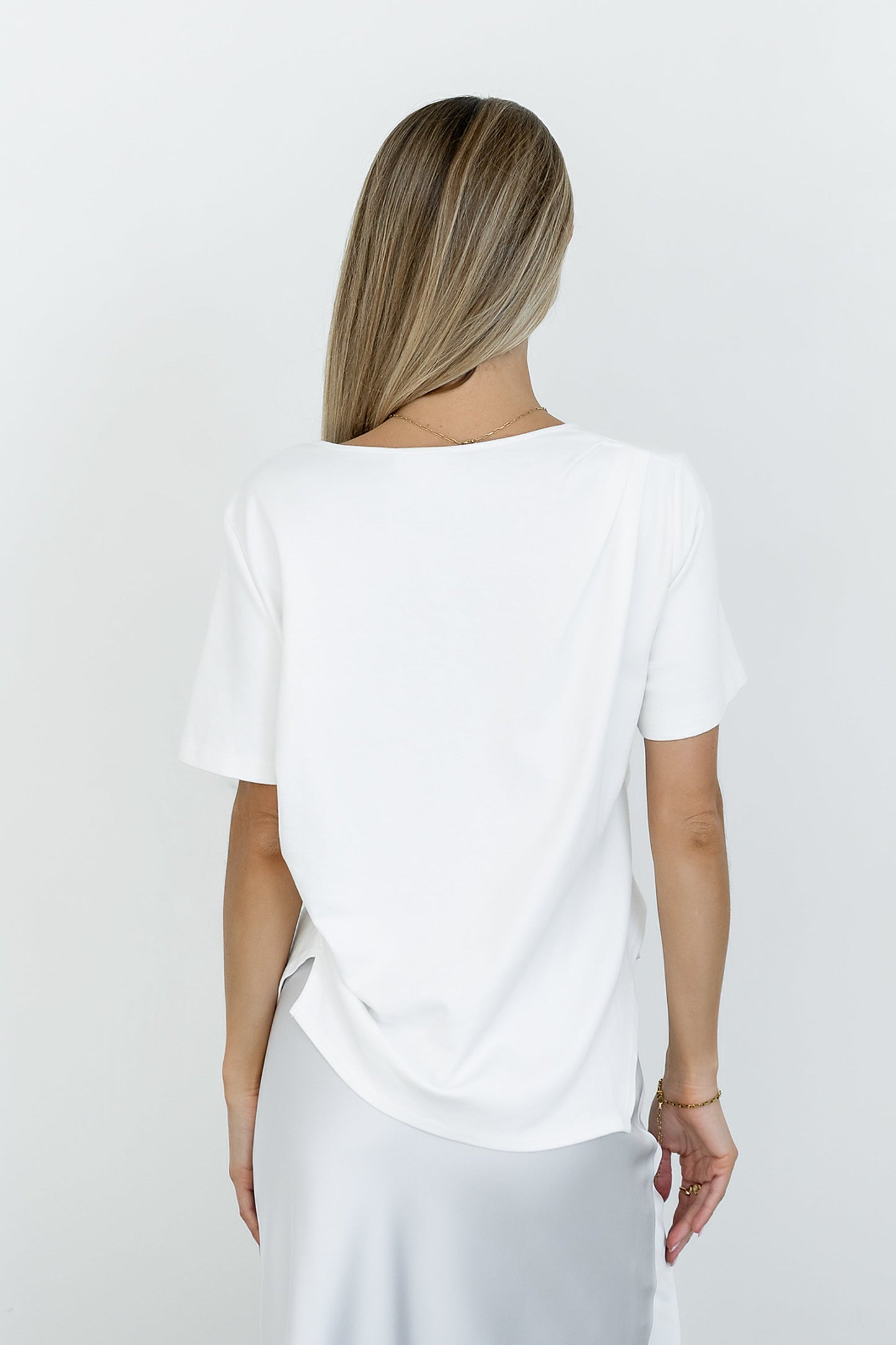 Stan Ruched Top in White