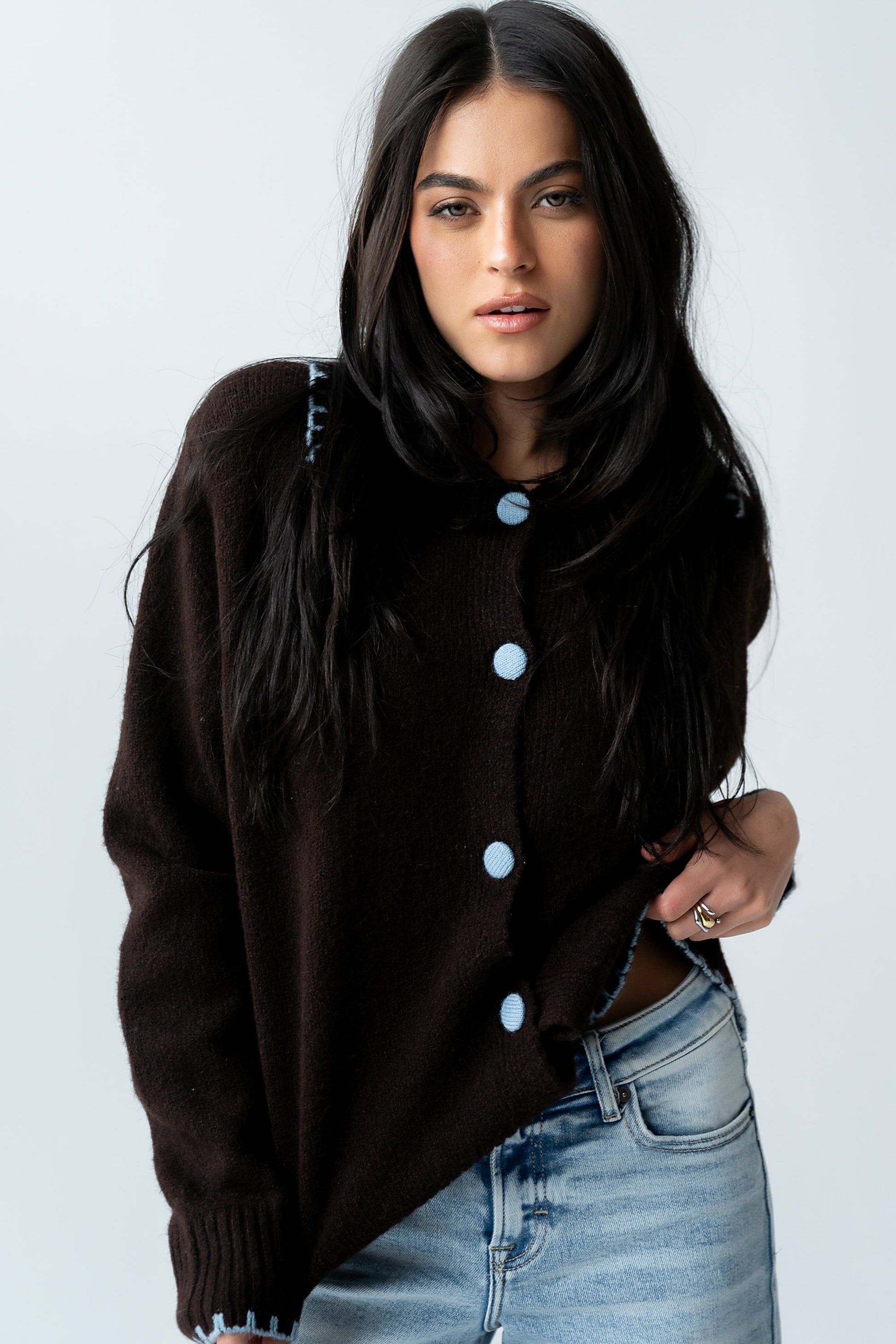 Michelle Contrast Sweater