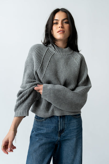 Shayla Knit Sweater in Grey