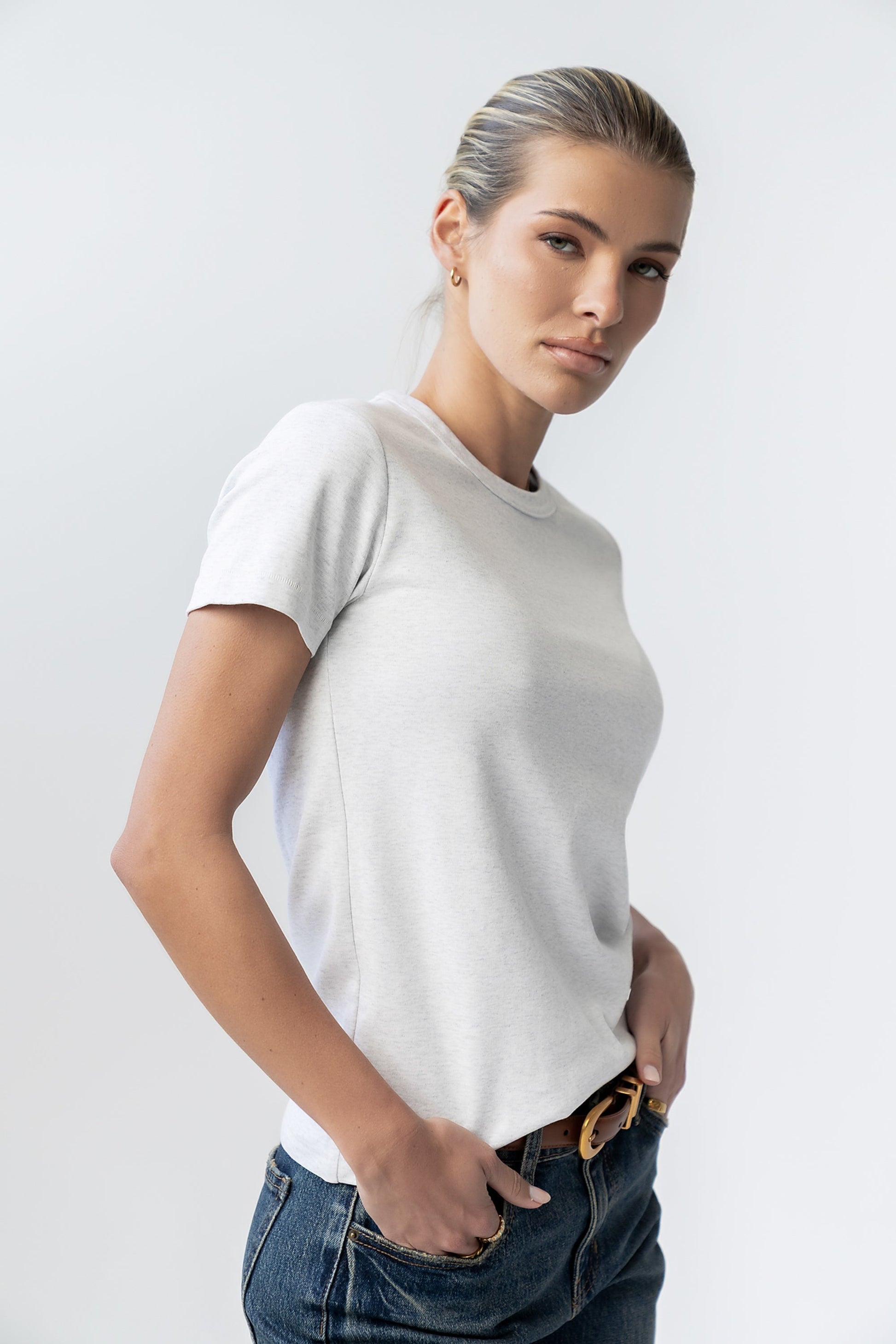 Mckenna T-Shirt in Heather Grey