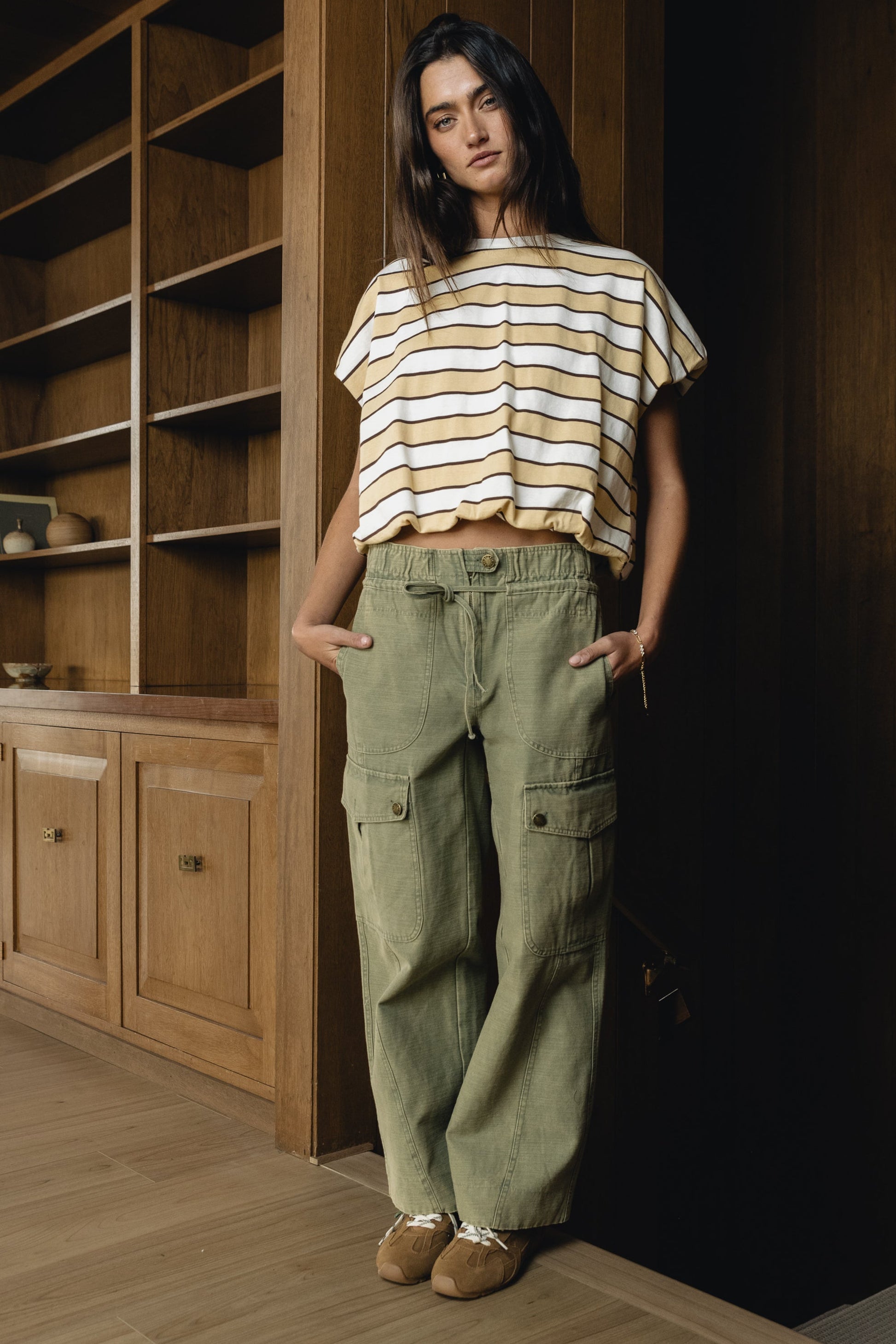 Kirsty Straight Leg Pants in Green