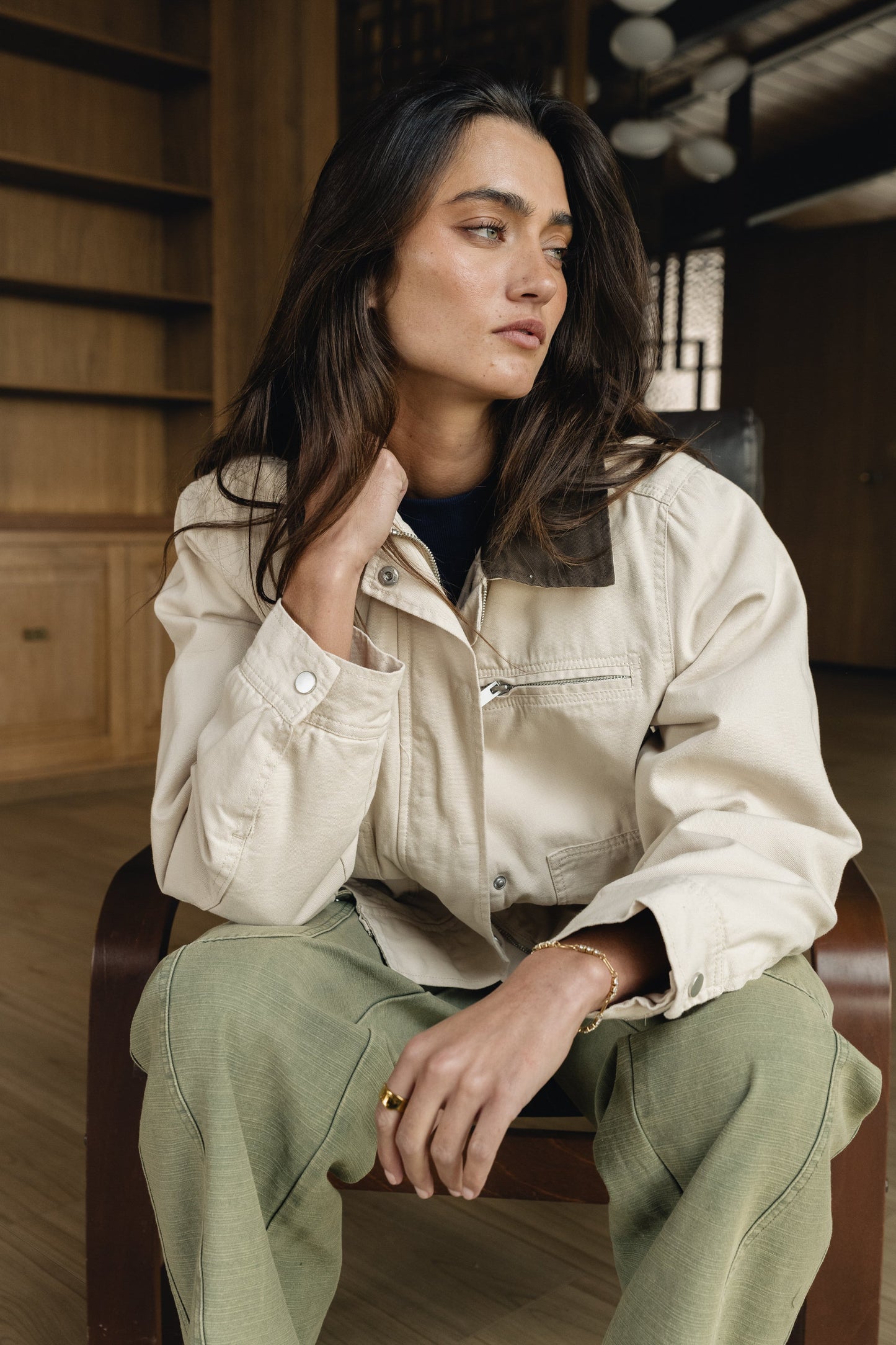 Ember Barn Jacket in Ecru